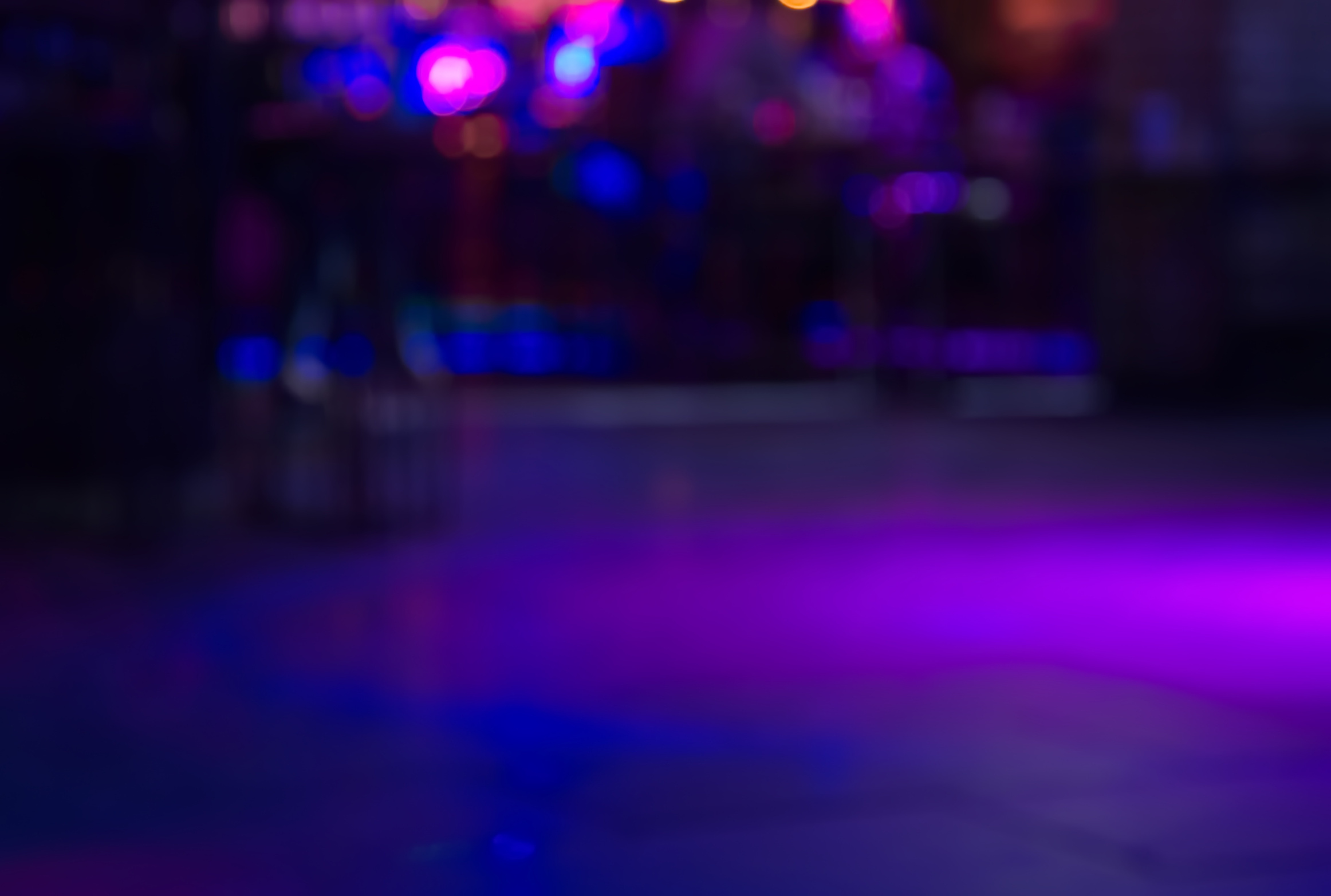 blur purple bar at night